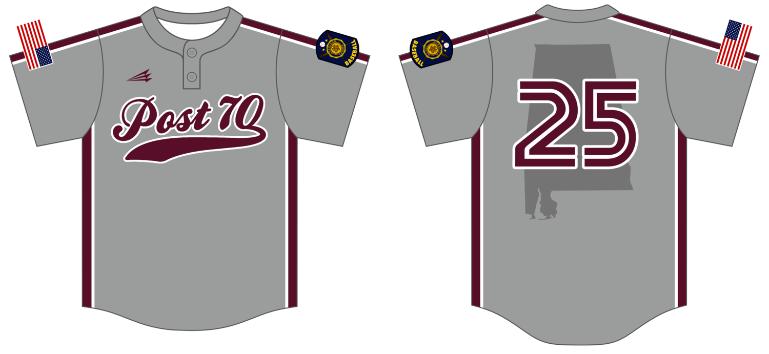 Troy Post 70 Custom HexaFlex Baseball Jersey #J1F