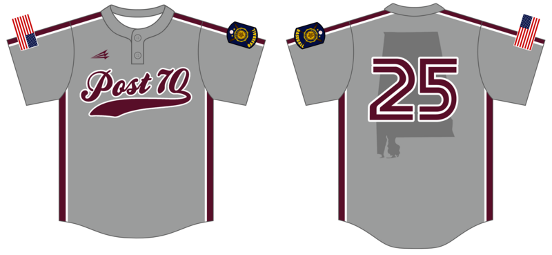 Troy Post 70 Custom HexaFlex Baseball Jersey #J1F