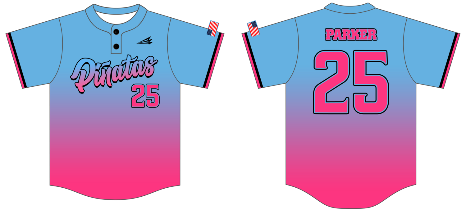 Pinatas Custom NanoDri Baseball Jersey #J3F