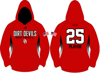 Clinton Dirt Devils Softball Custom Vulcan Hoodie #VH2