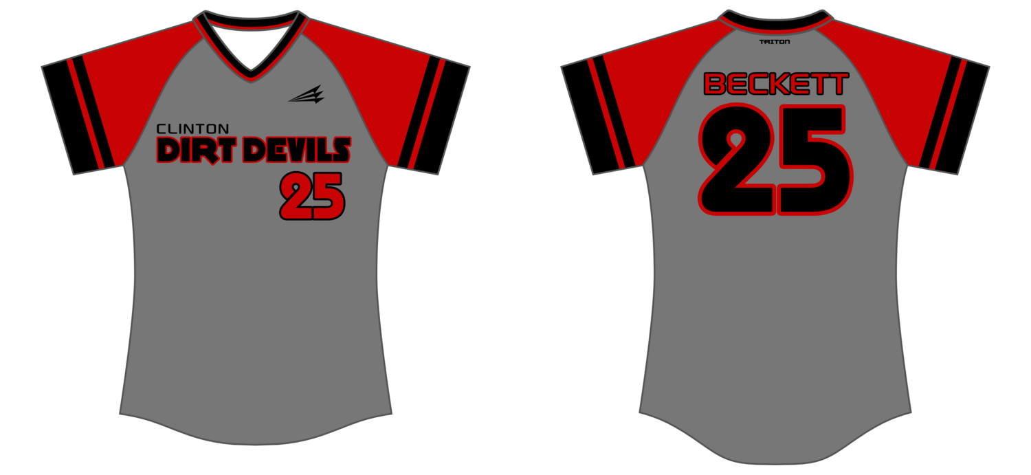 Clinton Dirt Devils Custom Hexaflex Softball Jersey #J4B
