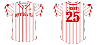 Clinton Dirt Devils Custom Hexaflex Softball Jersey #J1