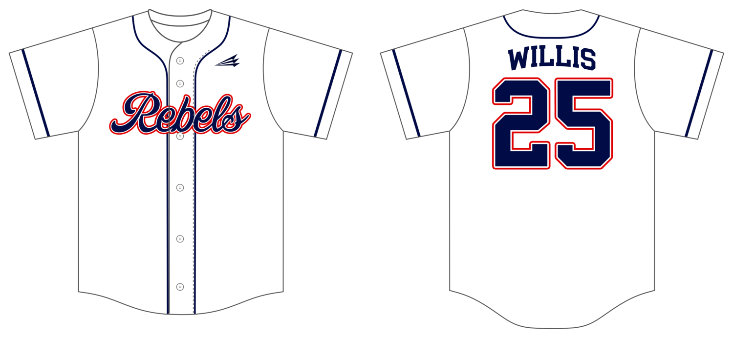 EDH Rebels Custom HexaFlex Baseball Jersey #J4