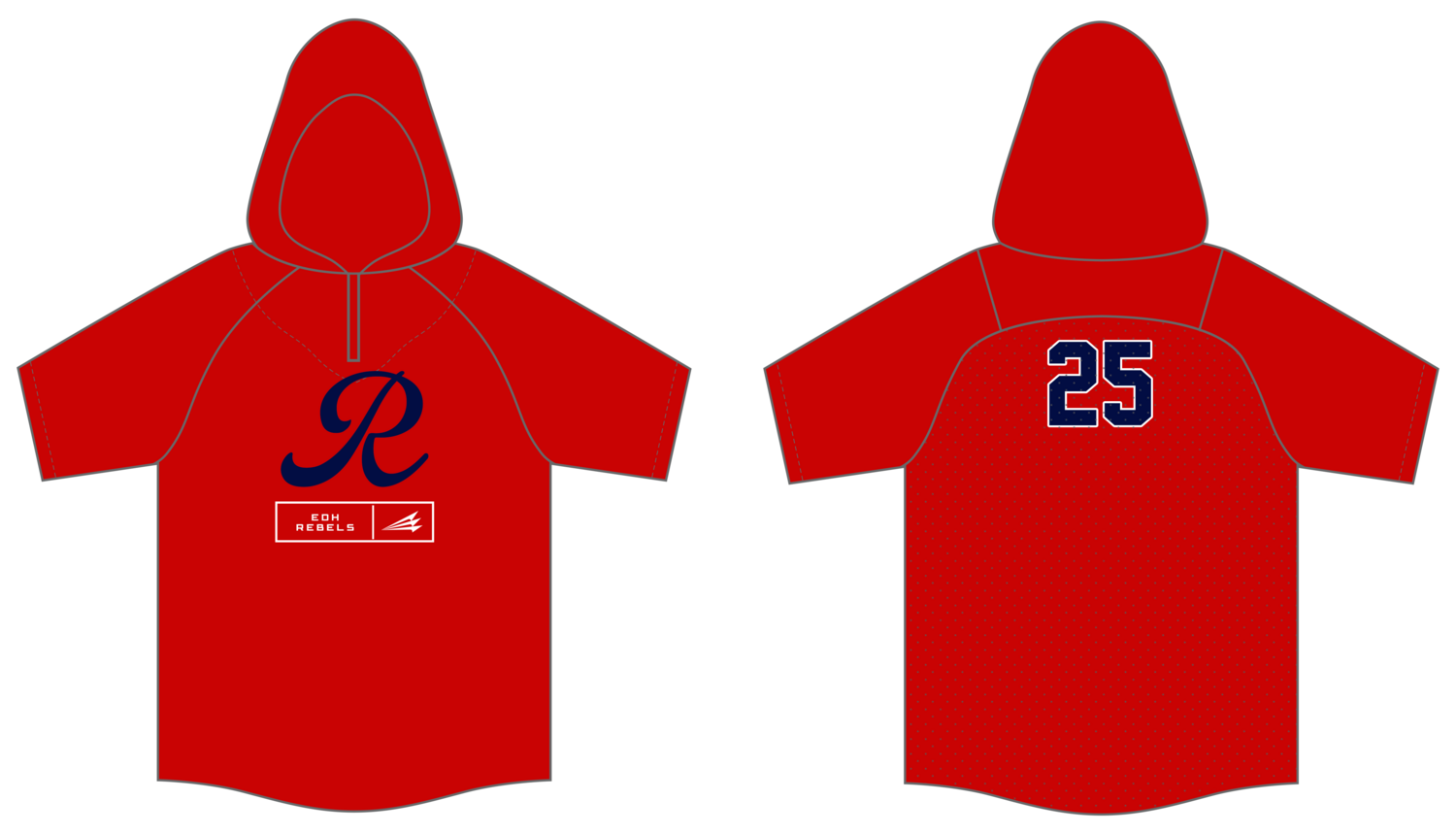 EDH Rebels Custom Batting Practice Jacket #BPJ2