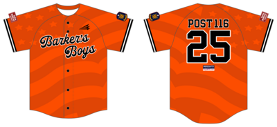 Post 116 Nationals Custom Hexaflex Baseball Jersey #J7D