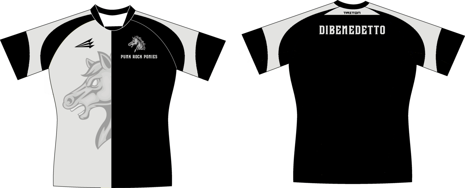 Punk Rock Ponies Custom Classic Rugby Jersey #J1b