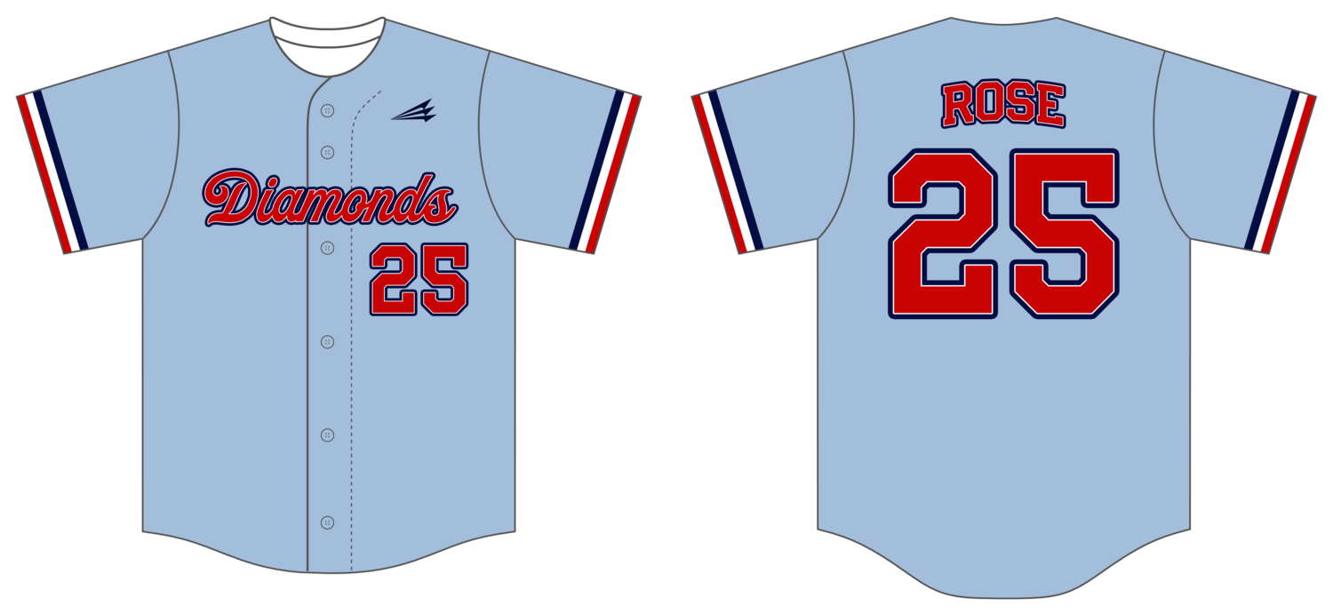 Big League Wiffle Ball Custom HexaFlex Baseball Jersey #J3
