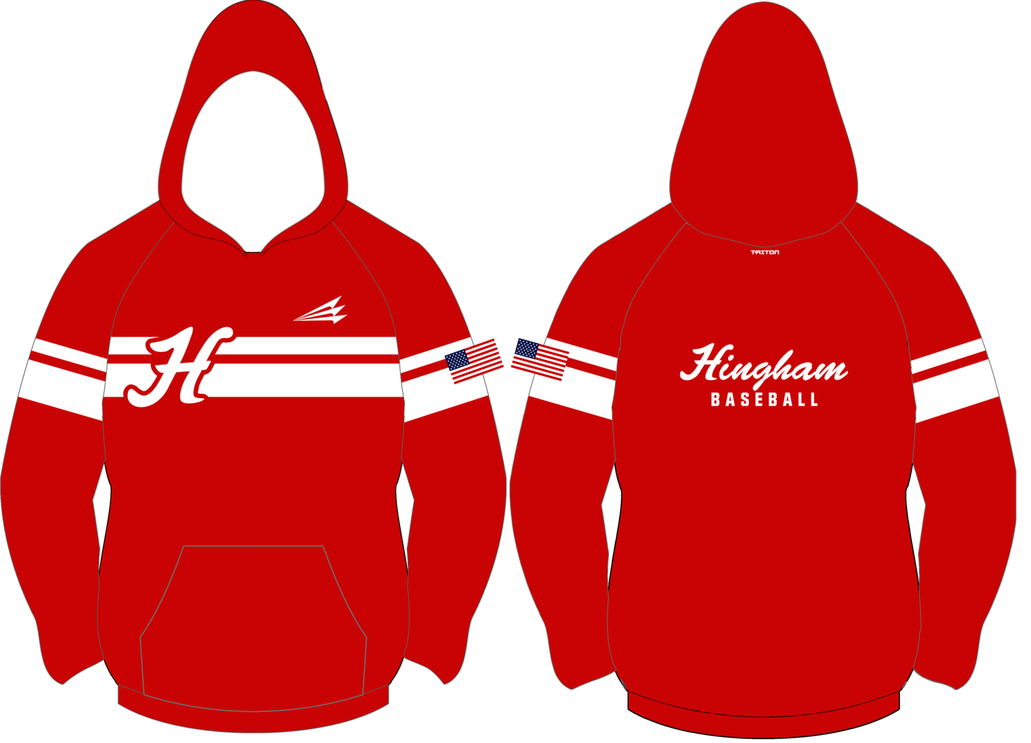 Hingham Baseball Custom Vulcan Hoodie #VH5B