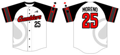 Gamblers (Moreno) Custom Hexaflex Baseball Jersey #J3B