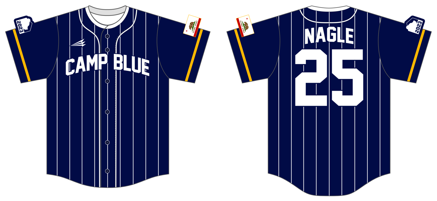 Camp Blue Custom NanoDri Baseball Jersey #J4F