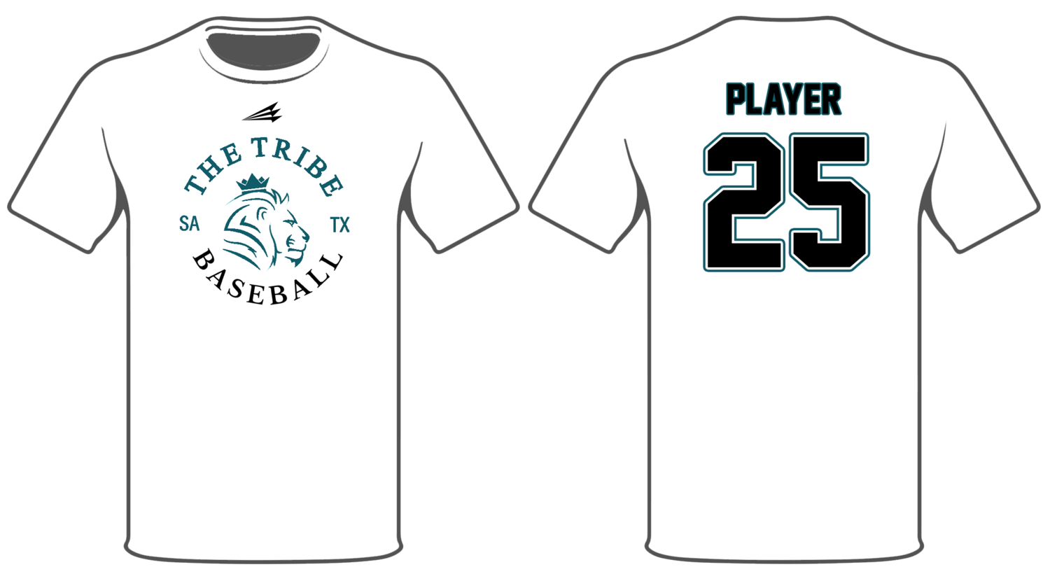 The Tribe Baseball Custom HyperTee #HT1