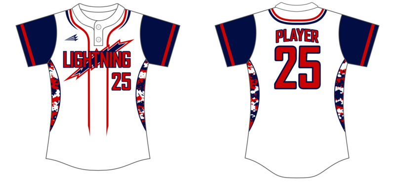 Amherst Lightning Custom Hexaflex Softball Jersey #J24B