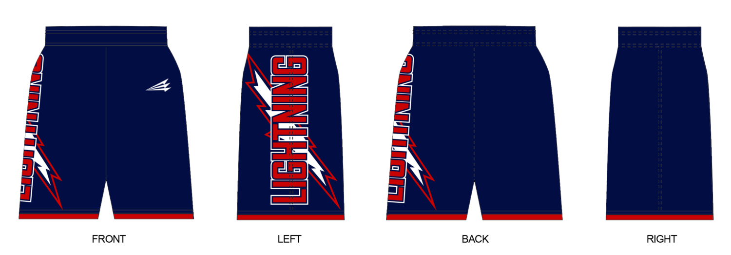 Amherst Lightning Custom Revolution Pocket Shorts #RV1