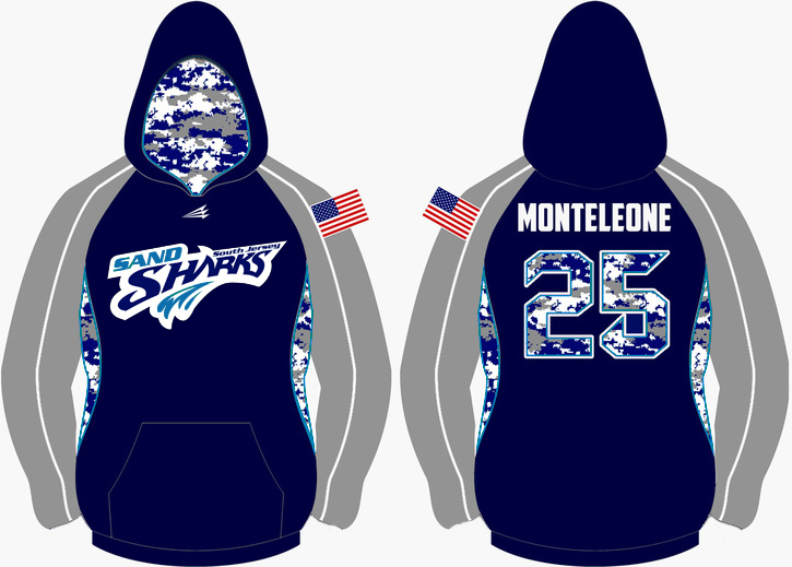 South Jersey Sand Sharks Baseball Vulcan Winterproof Hoodie