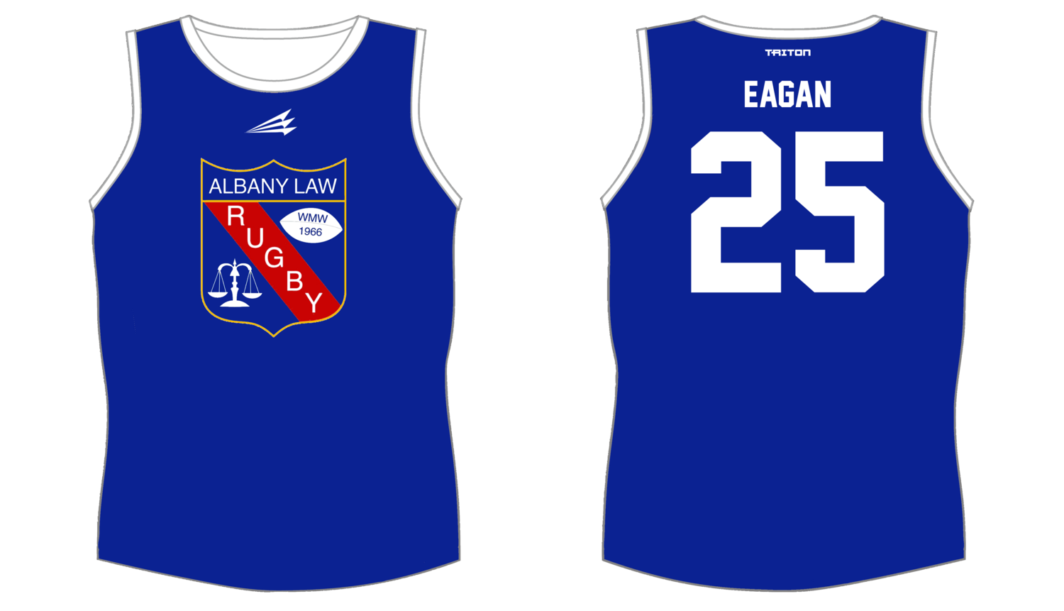 Albany Law School RFC Custom NanoDri Singlet #SN2