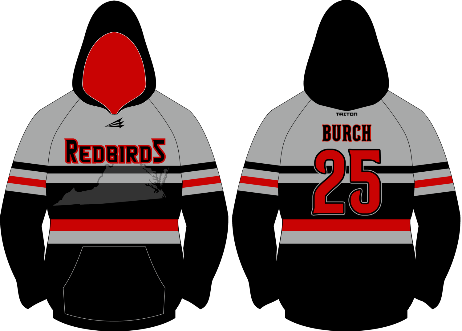 River City Redbirds Custom Vulcan Hoodie #VH1