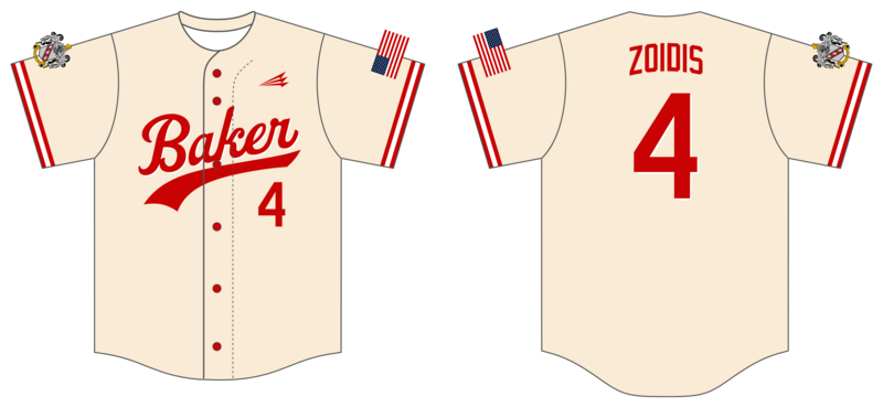 Baker Fourth Custom HexaFlex Baseball Jersey #J4b
