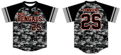 Bayou Bengals Custom HexaFlex Baseball Jersey #J3