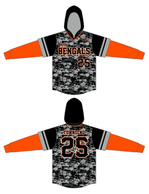 Bayou Bengals Custom Hoodzie #HZY1