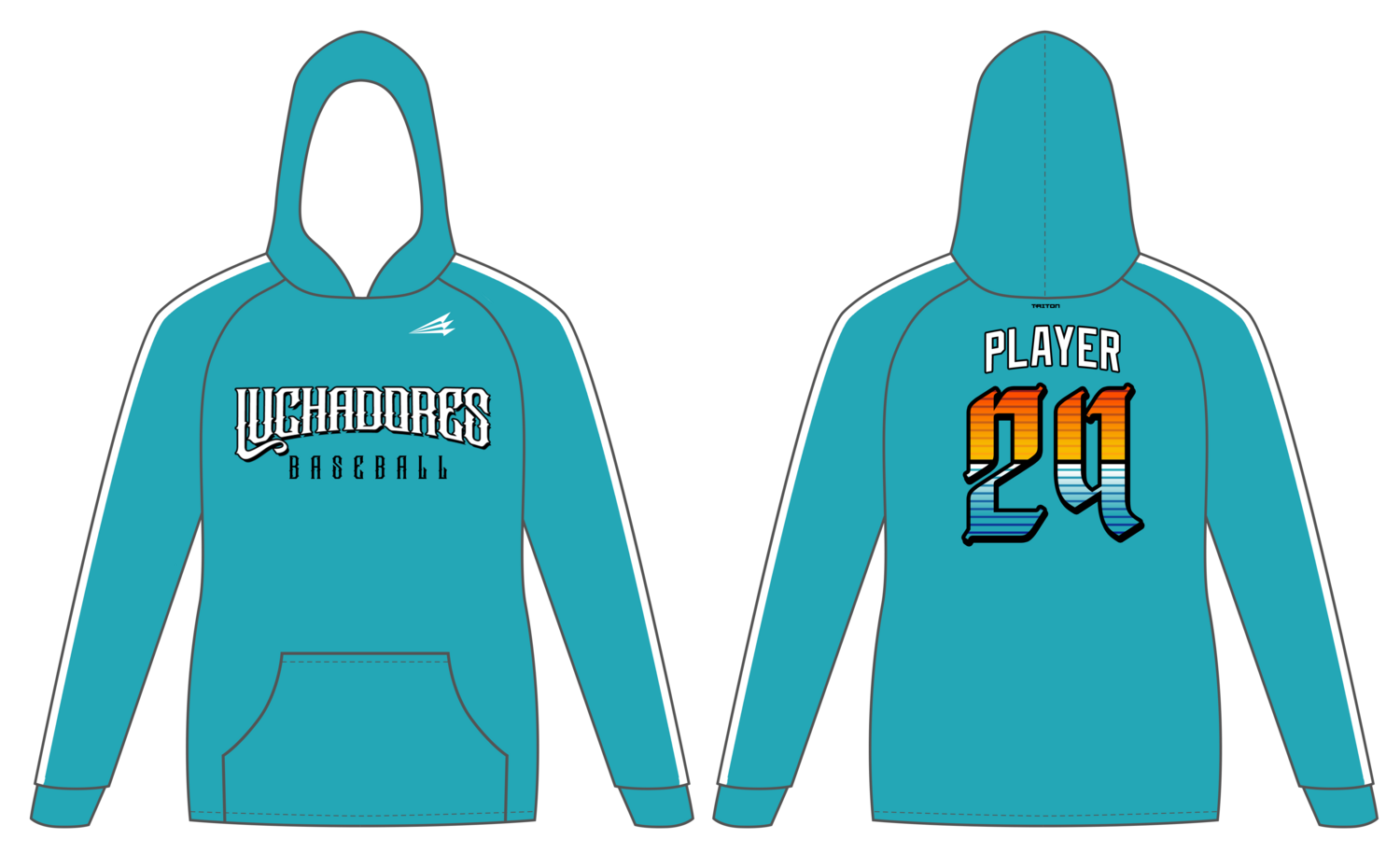 San Diego Luchadores Custom Vulcan Hoodie #VH1