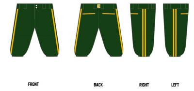 Clermont Baseball Custom Knicker Baseball Pant #BP6b