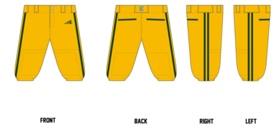 Clermont Baseball Custom Knicker Baseball Pant #BP6a