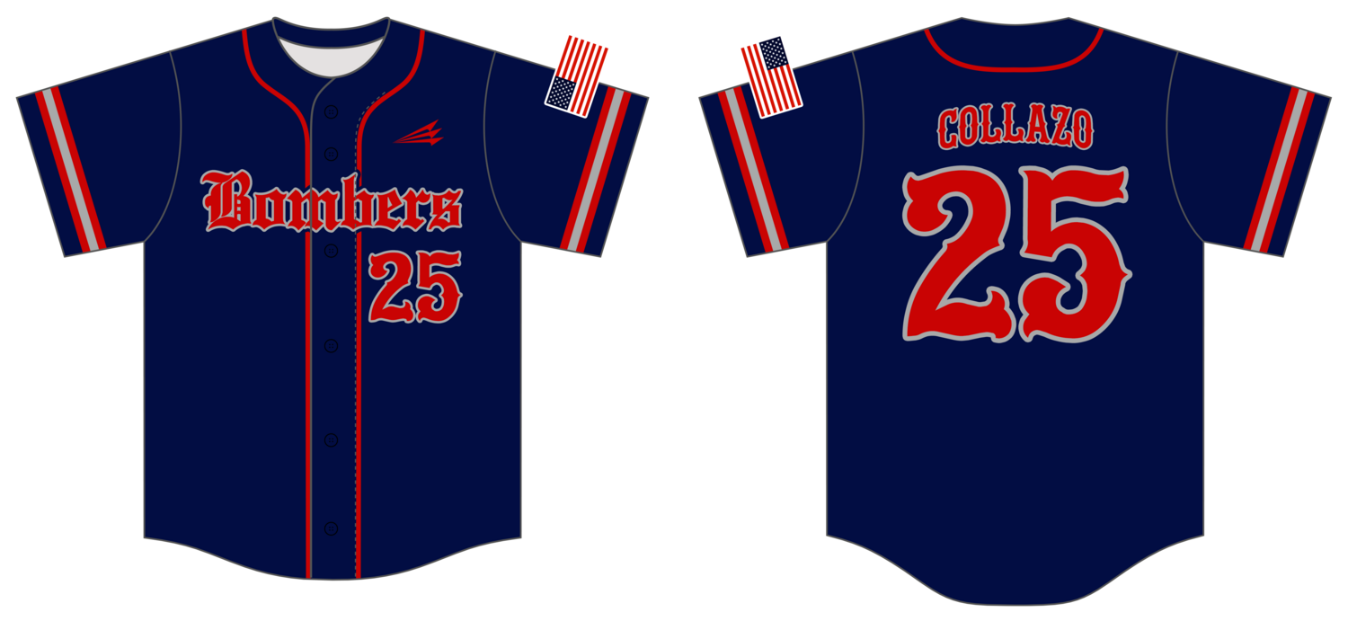 Bombers Custom NanoDri Baseball Jersey #J6B
