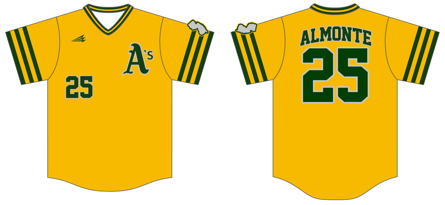 Hamilton A&#39;s Custom Hexaflex Baseball Jersey #J4B