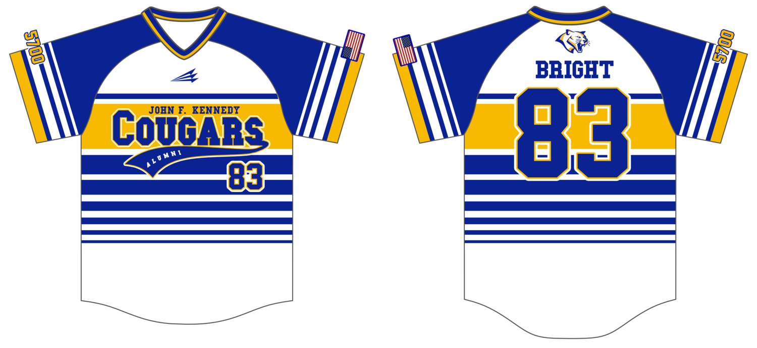 JFK Cougars Alumni Custom NanoDri Baseball Jersey #J2D