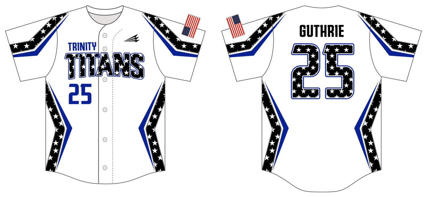 Trinity Titans Custom HexaFlex Baseball Jersey #J1B