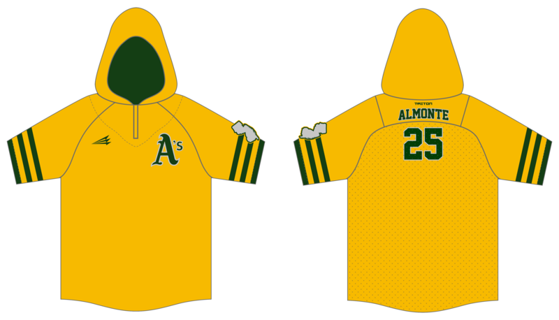 Hamilton A&#39;s Custom Batting Practice Jacket #BPJ2