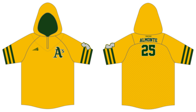 Hamilton A&#39;s Custom Batting Practice Jacket #BPJ2