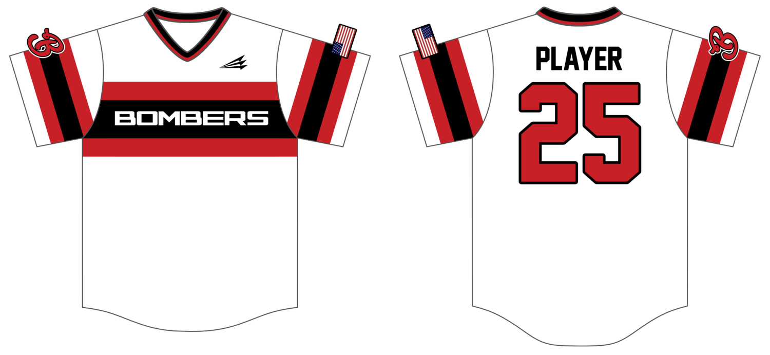 Queen City Bombers Custom HexaFlex Baseball Jersey #J1