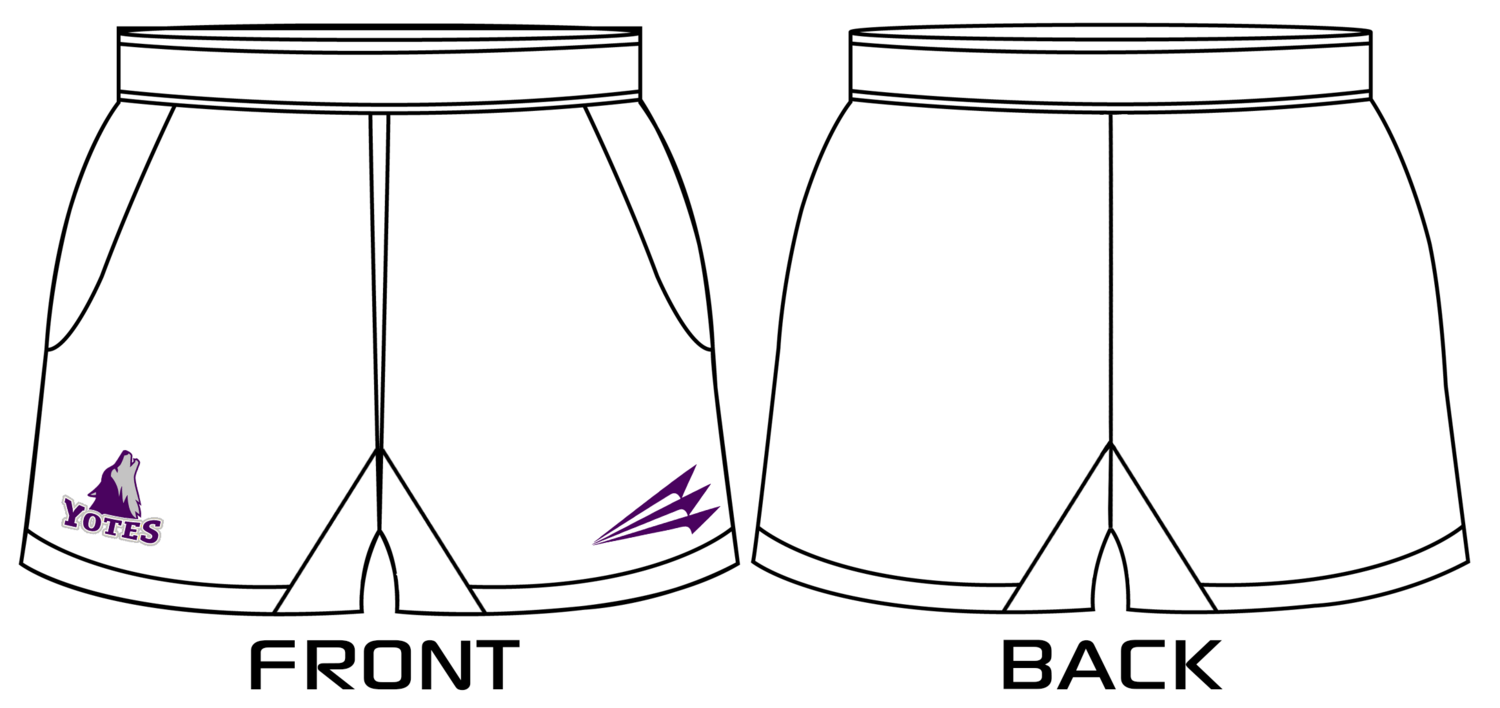 College of Idaho Rugby Club - Yotes Custom Rugby Shorts #RS2b