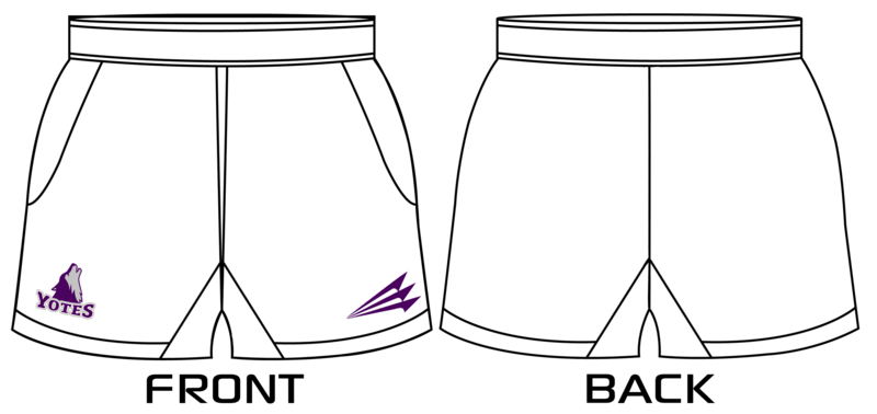 College of Idaho Rugby Club - Yotes Custom Rugby Shorts #RS2b