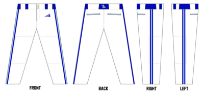 Barbers Hill Blue Sox Custom Athletic Baseball Pant #BP4c