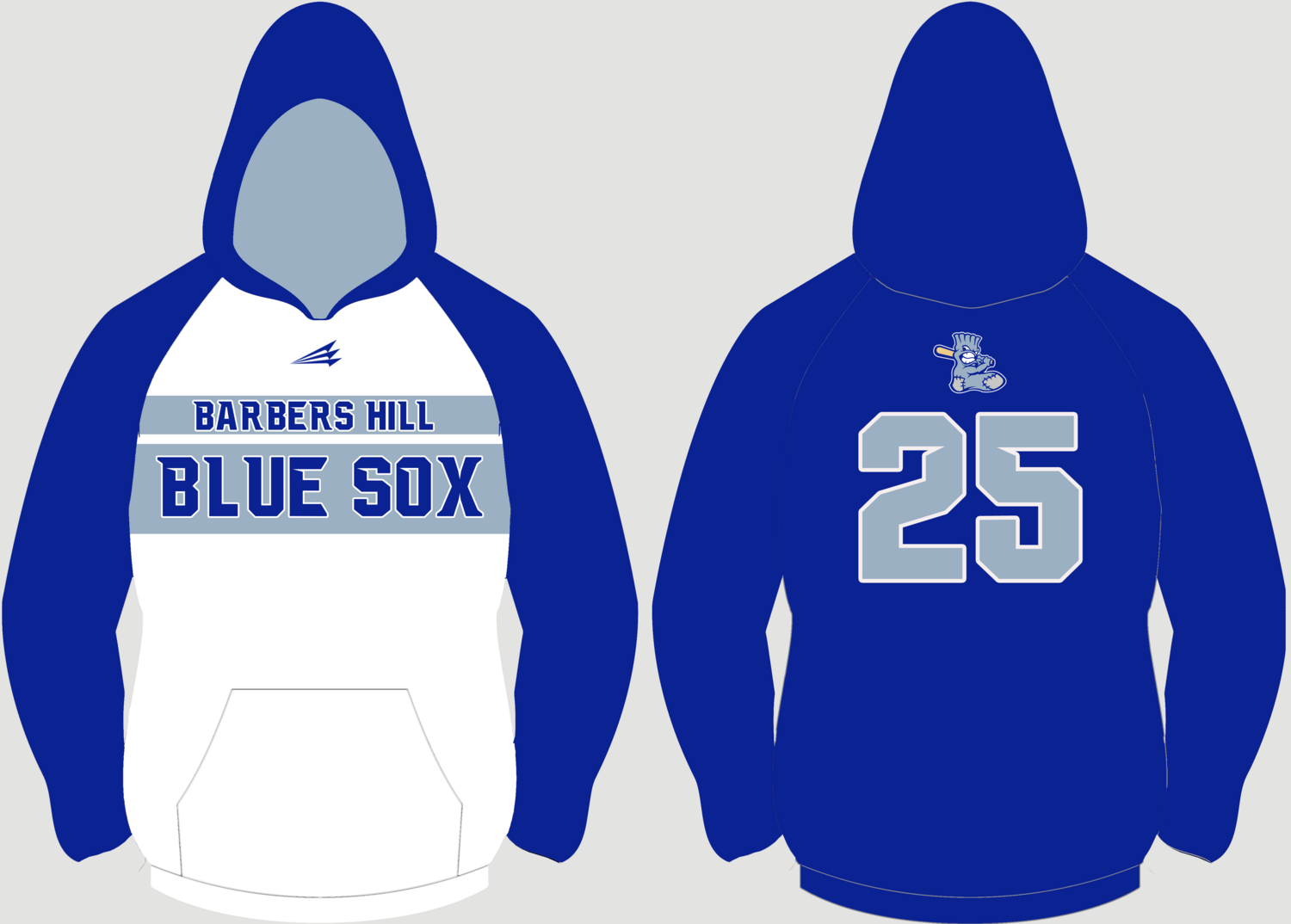 Barbers Hill Blue Sox Custom Vulcan Hoodie #VH4