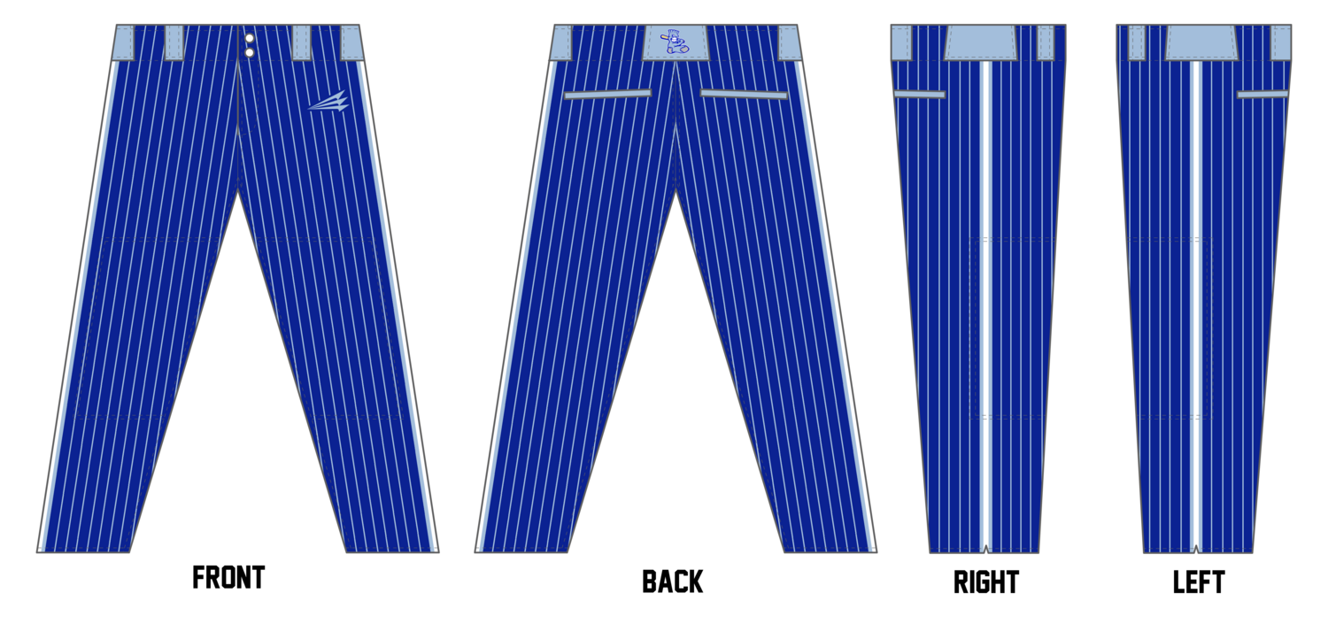 Barbers Hill Blue Sox Custom Athletic Baseball Pant #BP1d