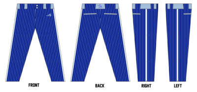 Barbers Hill Blue Sox Custom Athletic Baseball Pant #BP1d