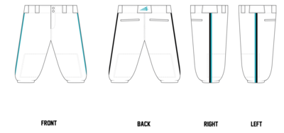 Chiville Sharx Custom Knicker Baseball Pant #BP3C
