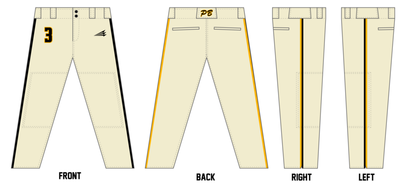 Prodigy Baseball Miami Custom Long Relaxed Baseball Pants #BP18A