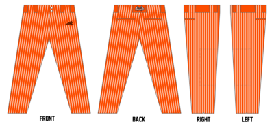 Tomahawks (Ozment) Custom Athletic Cut Baseball Pants #BP5