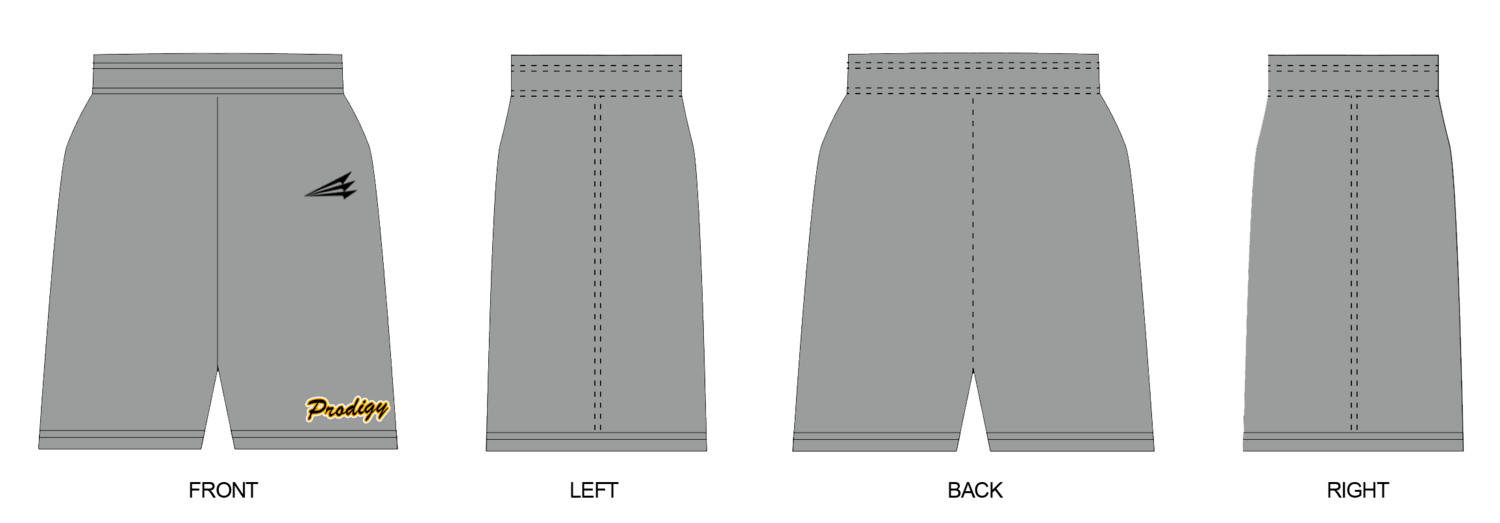 Prodigy Baseball Miami Custom Revolution Pocket Shorts #RV2B