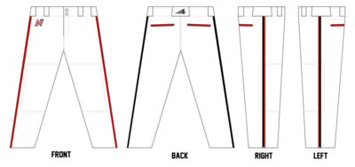 North Nation Custom Athletic Cut Baseball Pants #BP7A