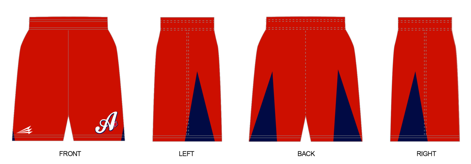 Loudoun Aces Custom Revolution Pocket Shorts #RV4