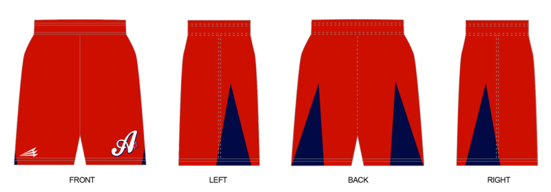 Loudoun Aces Custom Revolution Pocket Shorts #RV4