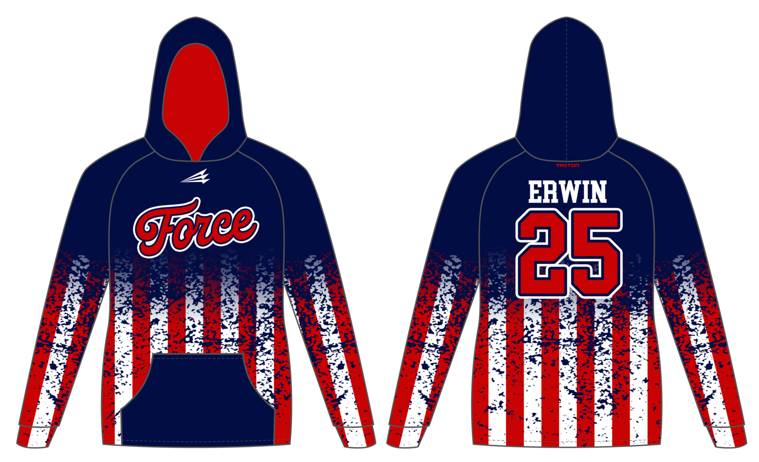 Louisiana Force Softball Custom Vulcan Hoodie #VH1