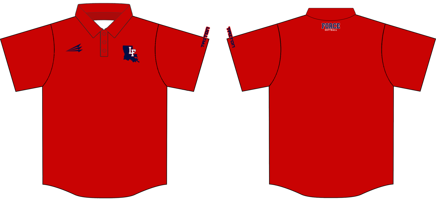 Louisiana Force Softball Custom HyperPolo #HP1