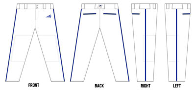 Morehead City Makos Custom Athletic Cut Baseball Pants #BP9B