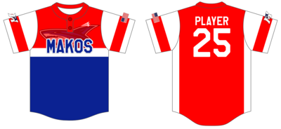 Morehead City Makos Custom Hexaflex Baseball Jersey #J7D